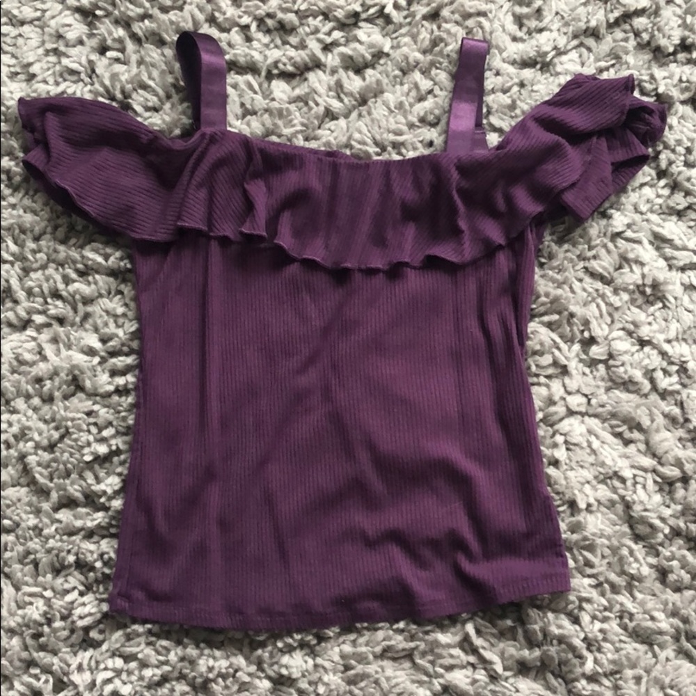 garage cold shoulder top